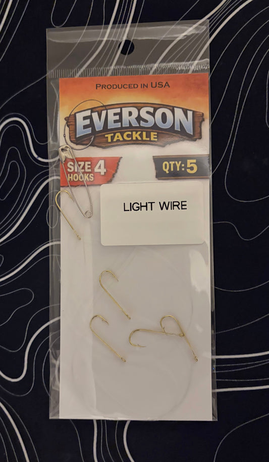 Size 4 Ligt wire aberdeen snells